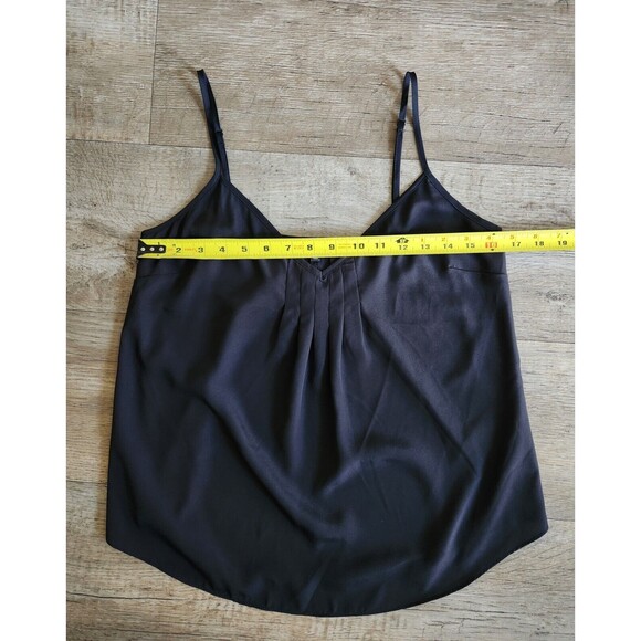 TALULA Spaghetti Strap Tank Top V-Neck Pleated Cami Blouse Lightweight Size M - Picture 4 of 6